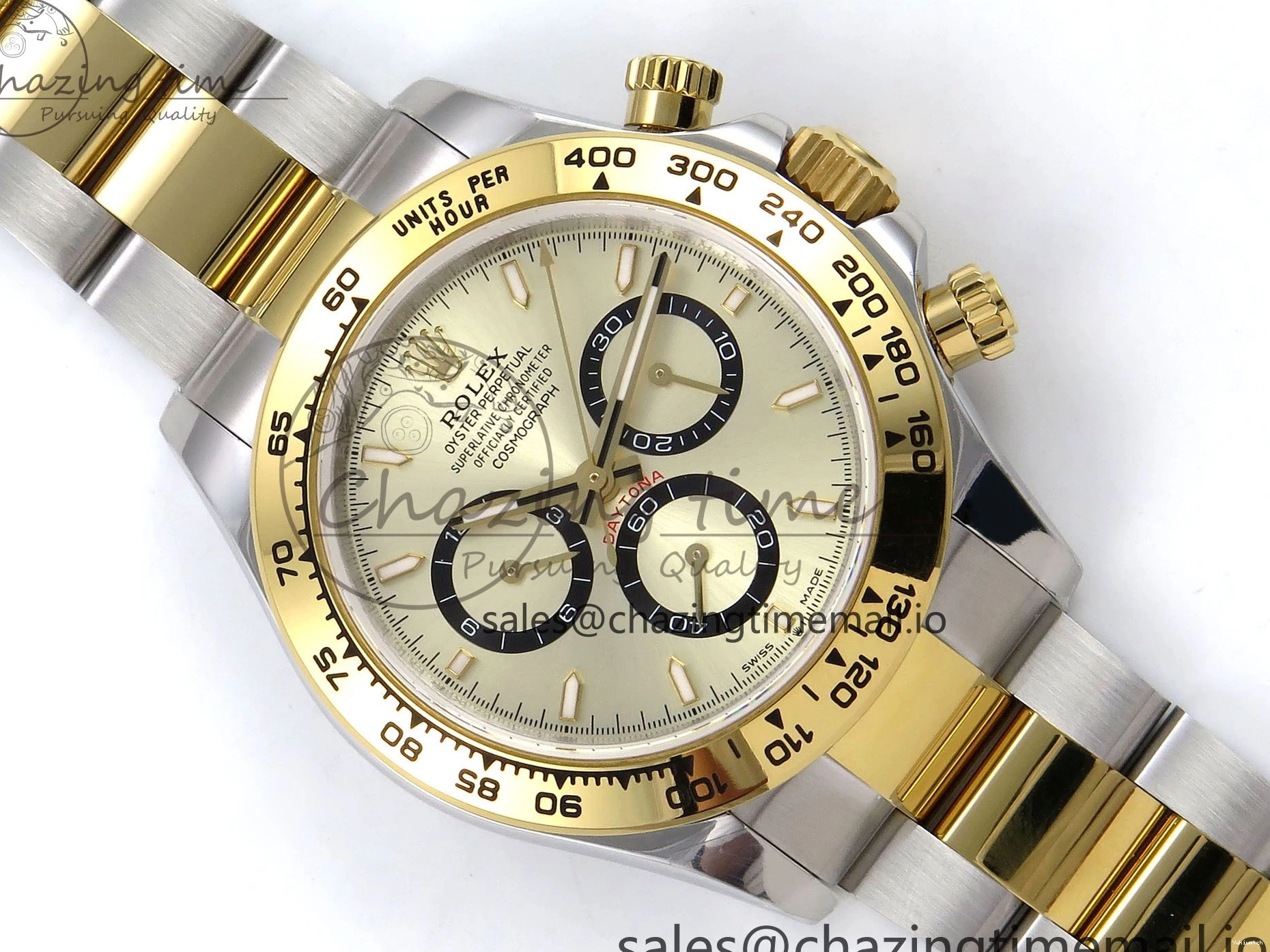 YG Daytona QF SS 1:1 Braclet YG V5 on Dial Best SH4131 126503 Edition 0428